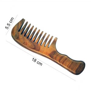 Comb with Handle Green Sandalwood 2